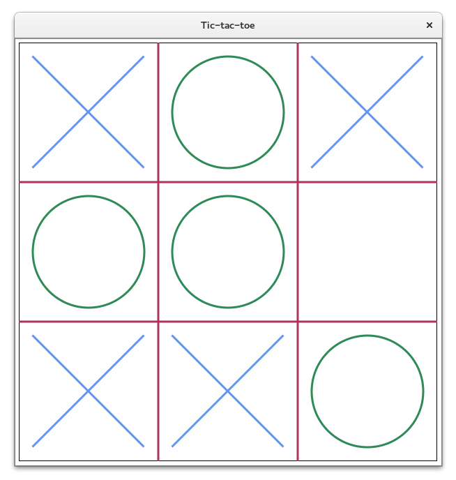 GUI-based Tic-tac-toe game